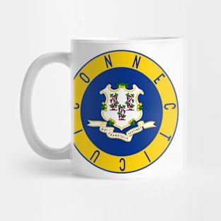 Connecticut Flag Decal Mug